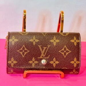 Louis Vuitton Brown and Gold Monogram Wallet
